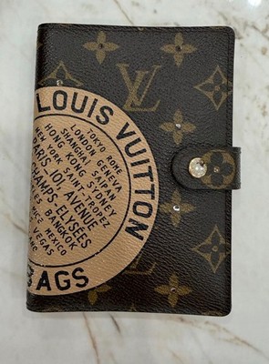 Louis Vuitton Monogram Trunks Passport Cover Agenda PM Rare Limited Print w/ COA