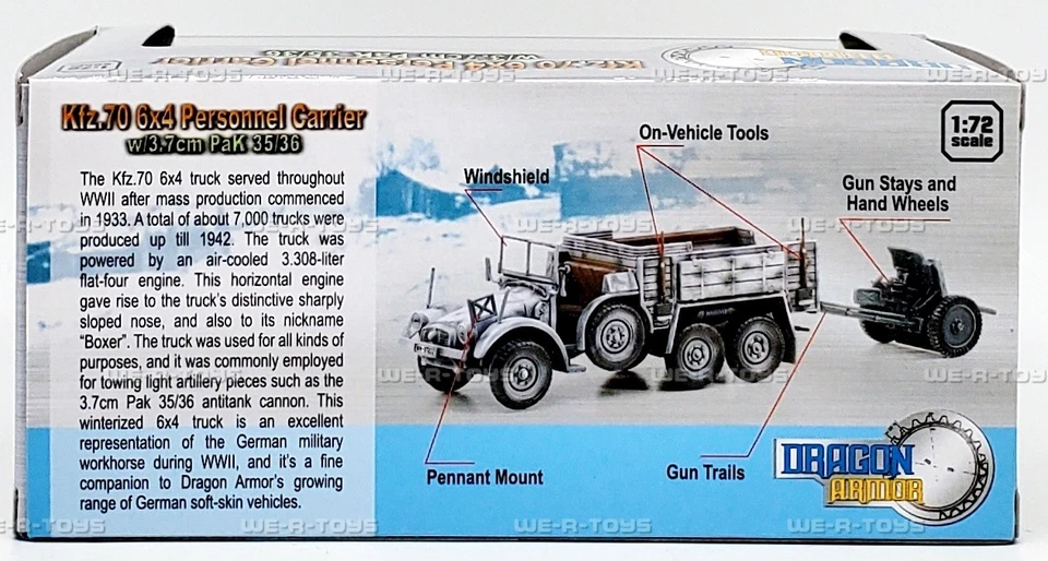 Vehículo de transporte de personal Kfz.70 6 x 4 con 3,7 cm Pak 35/36 frente oriental 1943 Foto 4 de 4