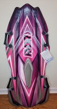 RYDR M11 Molded Snow Sled Pink Purple Adult Youth Lightweight 4 Handle Grip