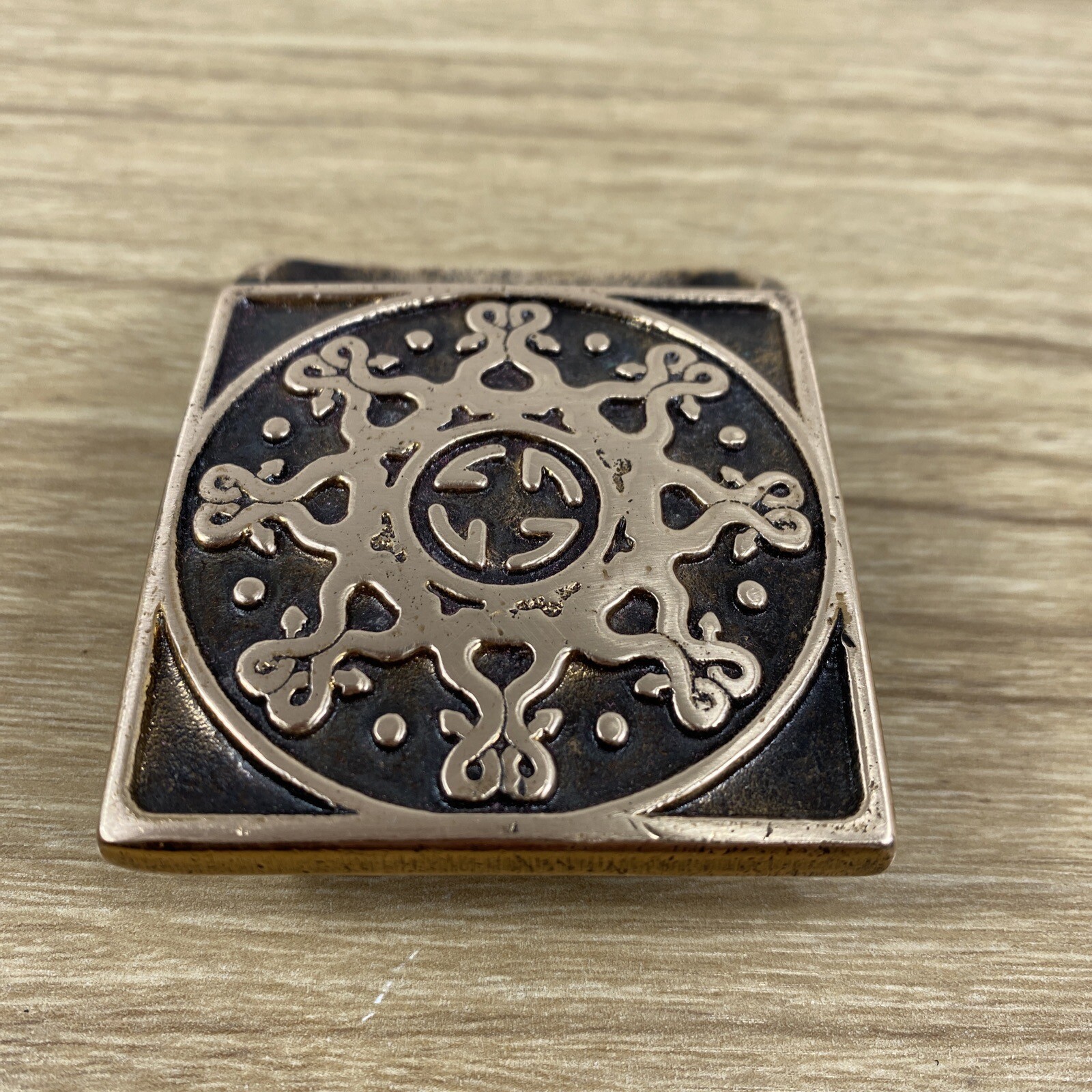 Vintage Tech Ether Guild MANDALA Solid Brass Belt… - image 3