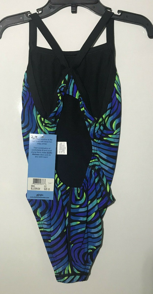 Size 22 NEW Girls Dolfin WINNERS V2 Chlorine Resistant Swimsuit NEW w/tags  $46