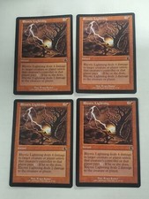 MTG Playset 4x Rhystic Lightning (Prophecy/Red/C) - BGM