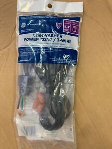 GE Universal 3-wire dishwasher power cord 5.4ft NEW