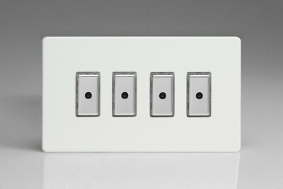 Varilight schraubenlos Premium weiß Kunststoff Touch & Remote IR LED Dimmschalter