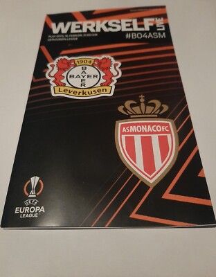 PROGRAMM BAYER 04 LEVERKUSEN v AS MONACO UEFA EUROPA LEAGUE SAISON 2022/2023