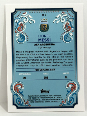 topps 2023 FILETEADO アルゼンチン 75種フルセット メッシ ⚽ 2023 TOPPS TEAM SET ARGENTINA FILETEADO PREMIUM HOBBY