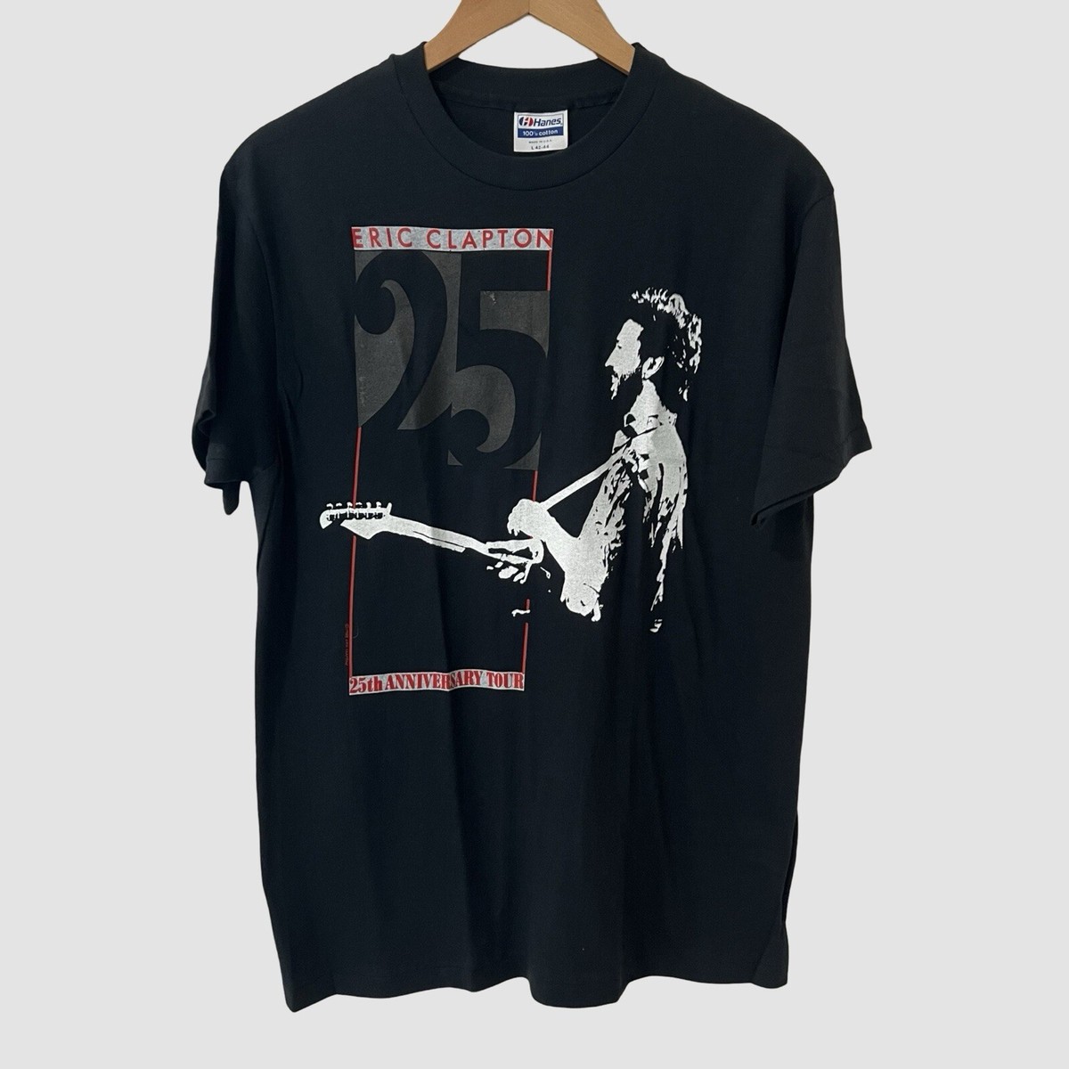 Vintage 1988 Eric Clapton 25th Anniversary Tour T Shirt L 42-44