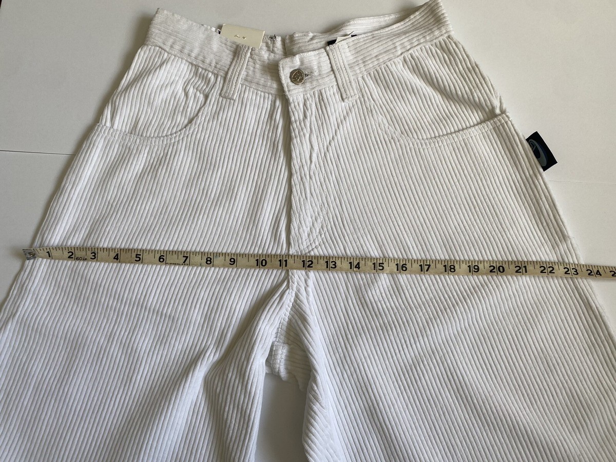 Vintage Interstate Shorts Size 30 Mens White Corduroy 90s Y2K NWT 