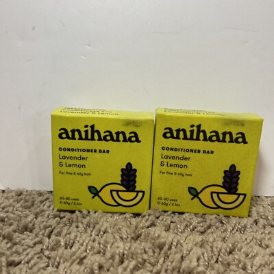 Lot of 2 - ANIHANA Conditioner Bars -  Lavender & Lemon - 2.1 oz. - 60-80 Uses