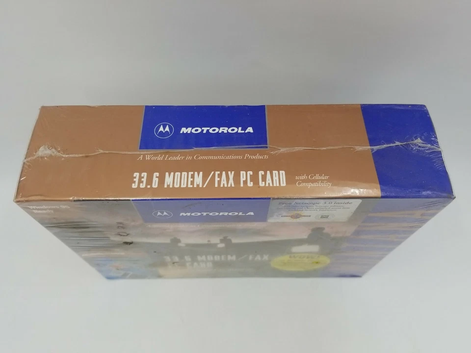 Motorola 33.6 Modem / Fax PC Card with Cellular Compatibility New Factory Sealed - Image 2 of 4