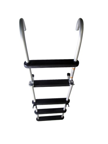 Folding Marine Ladder Pactrade Marine Pontoon Boat Folding Ladder - 5 Step Aluminum With 300lb Capacity Boat Boarding Ladder - Foto 3