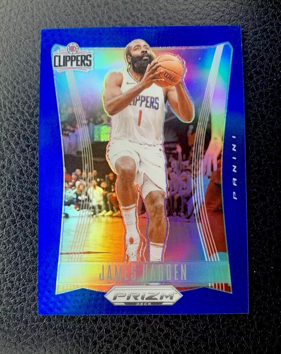 2023-24 Panini Prizm Deca Blue Prizm #244 James Harden 039/149