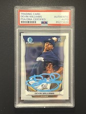 Devin Williams Signed 2014 Bowman Chrome Rookie Card #BCP49 Auto