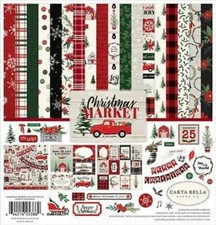 CARTA BELLA "CHRISTMAS MARKET" 12X12 PAPER KIT WINTER SCRAPJACK'S PLACE
