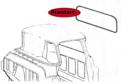 1947 - 1966 Chevrolet / GMC Pickup Heckscheiben Dichtung Standard