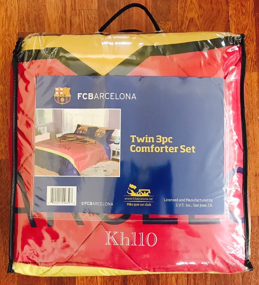 Officially Licensed FC Barcelona Soccer  Bedding Comforter Set-BU - Image 2 of 3