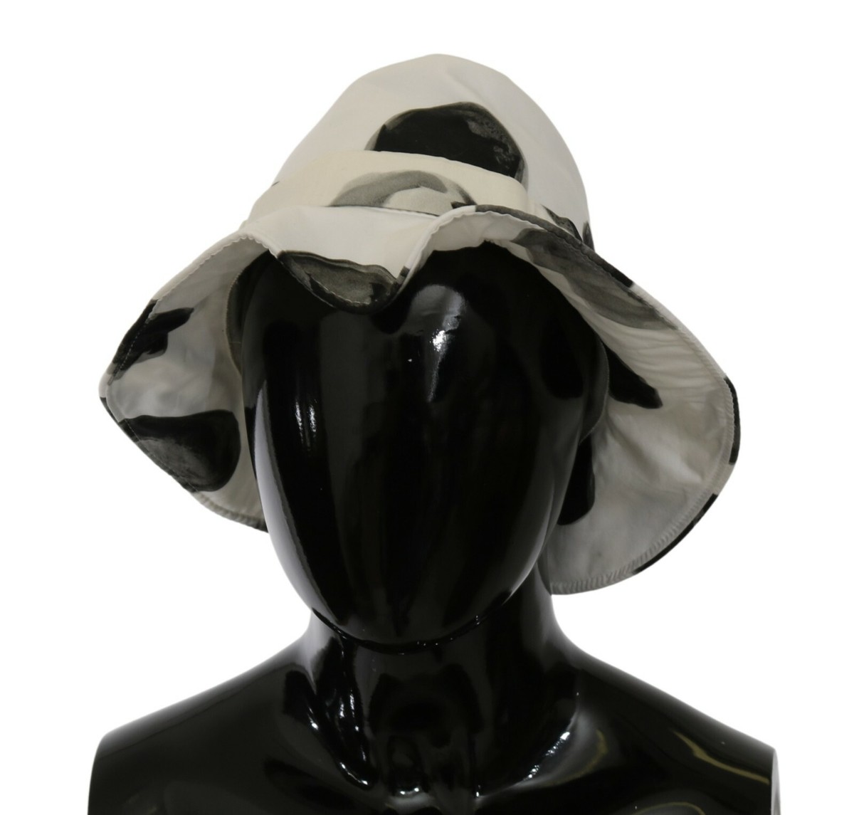 Dolce & Gabbana Black and White Polka Dot Hat DOLCE & GABBANA Hat White Cotton Big Polka Dot Pattern  main image 4
