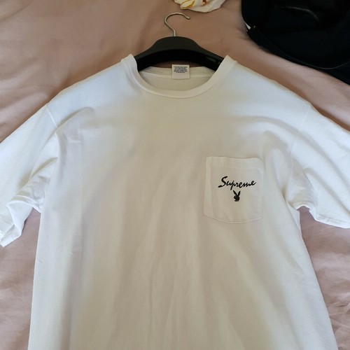 Supreme x Playboy ss11 pocket white tee 