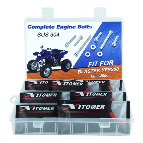 1 Set Engine Bolt And Screws Kit Fit For YAMAHA BLASTER YFS200 1988-2006 - Foto 3 di 11