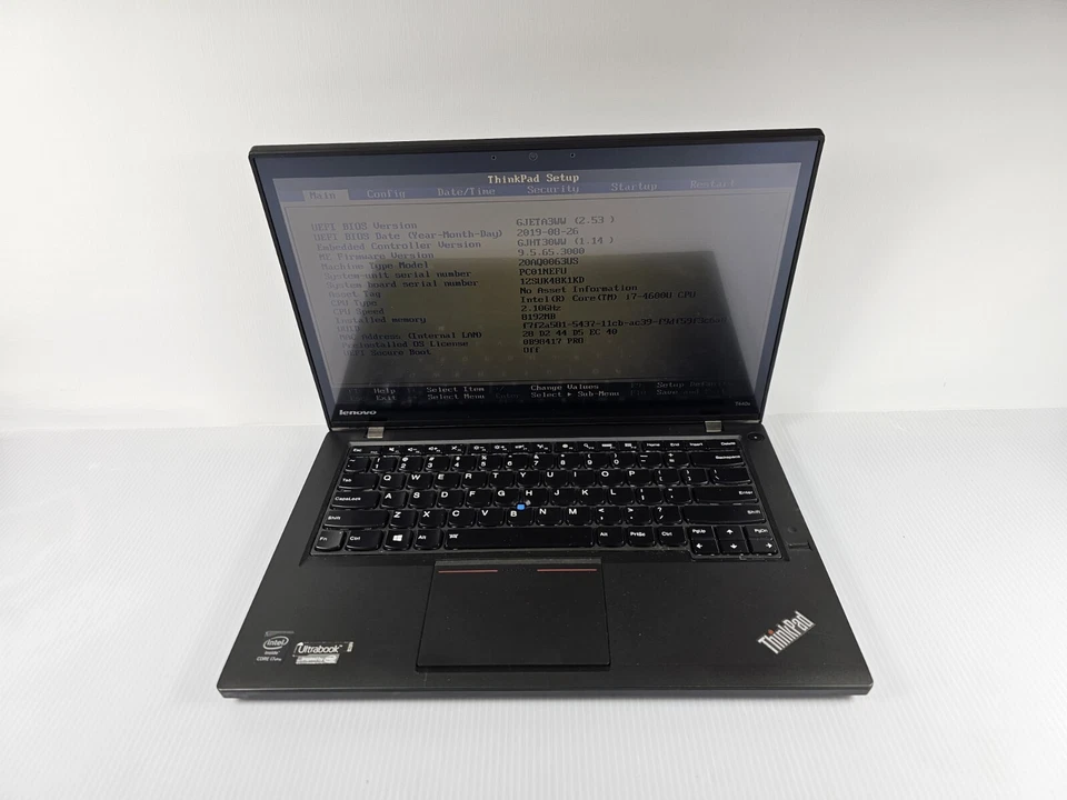 Lenovo ThinkPad T440s Core i7-4600U 2,1 GHz 8 GB RAM SIN DISCO DURO Foto 2 de 4