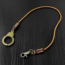 Vintage Leather Wallet Chain Men's Long Keychain