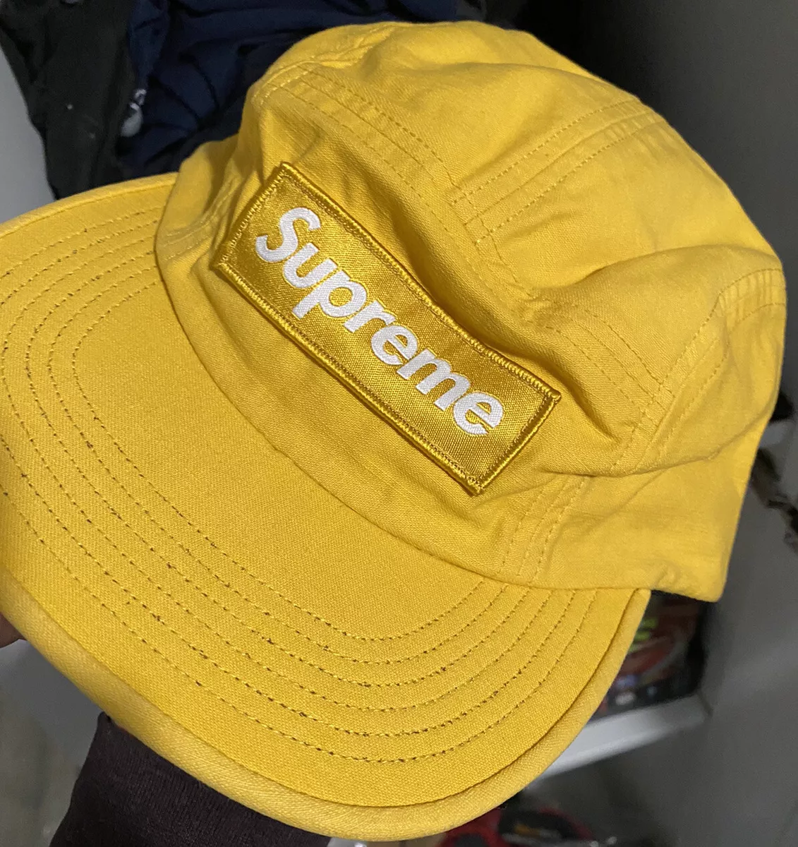 Supreme T-shirt and Red Camper Hat