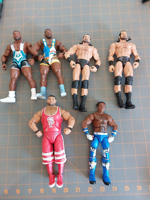 WWE elite Lot of 6 Wrestlers Big E Xavier Woods Angelo Drew McIntyre