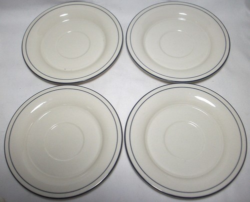 Lenox POPPIES ON BLUE: 4 Cups & Saucers: EXC: NR - Picture 6 of 8