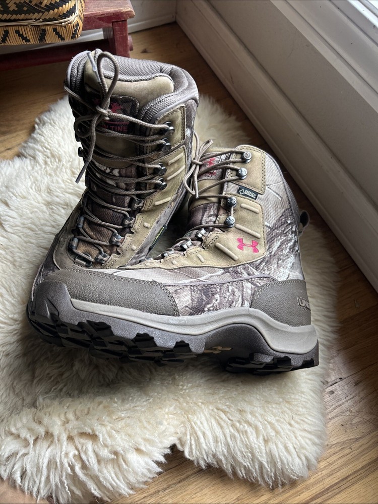 Under Armour 1240083 946 Women's 800 Hunting Hiking Boots Mossy Oak Gortex Scent