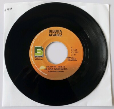 Olguita Alvarez Historia Triste De Una Muchacha / Balada De Marzo D 553 VG #439