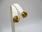 14K Yellow Gold Knot Earrings 1/2" — photo 3