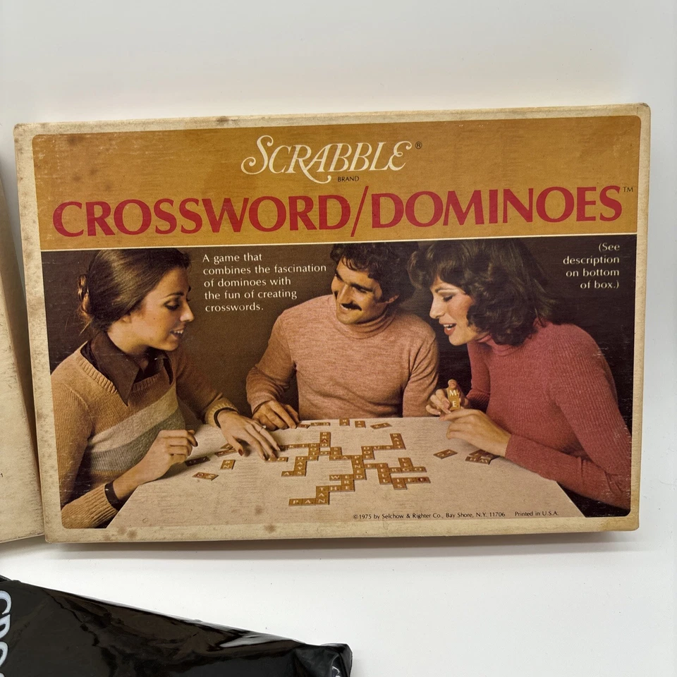 1975 Scrabble Crossword / Dominoes Tile Game Complete NIB Vintage  - Image 4 of 4