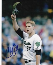 CHASE ANDERSON   MILWAUKEE BREWERS   ACTION SIGNED 8x10