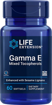 Gamma E Mixed Tocopherols, 60 softgels
