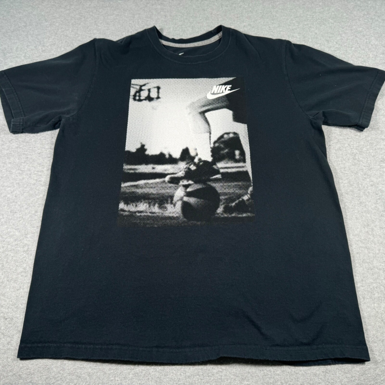 Nike Shirt Adult Large Black Athletic Sports Outdoors Workout Basketball Mens