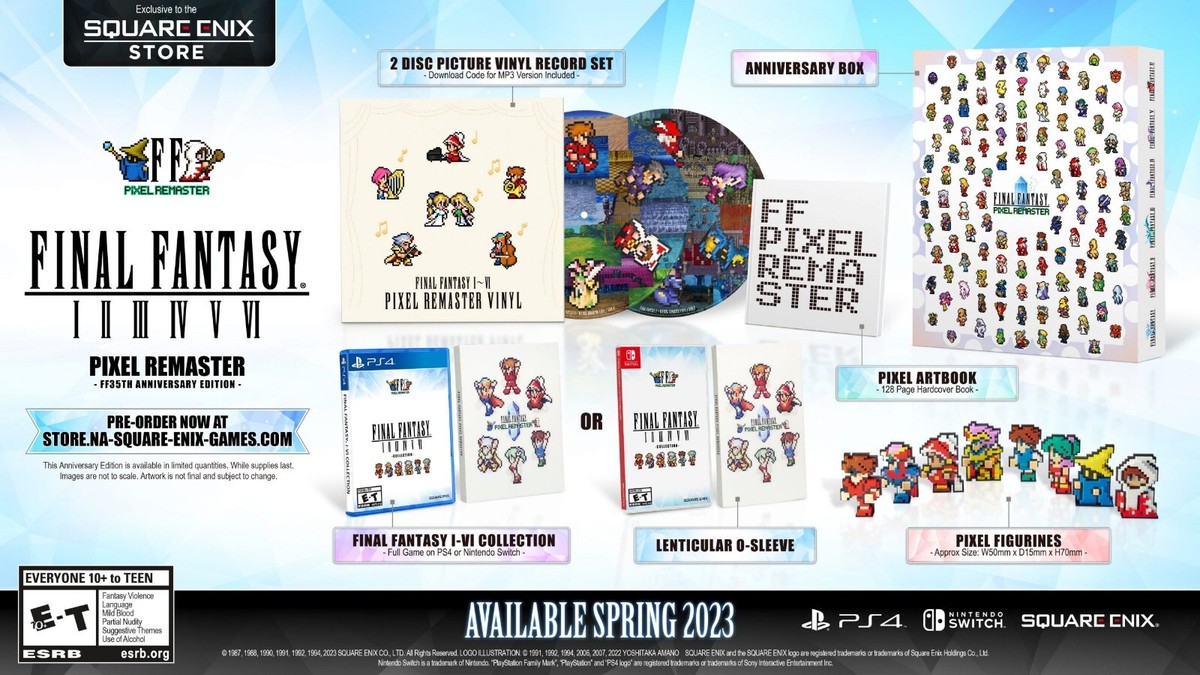 Final Fantasy I-VI Collection Pixel Remaster Anniversary