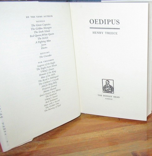 Edipo ~ Henry Treece. Bodley Head, Reino Unido 1er HbDj 1964 AQUÍ en MELB - Imagen 5 de 12