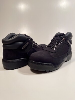 Timberland Field Boot WP L/F Mid Boot Black Nubuck, TB 0A1A12 001, Men s Size 7