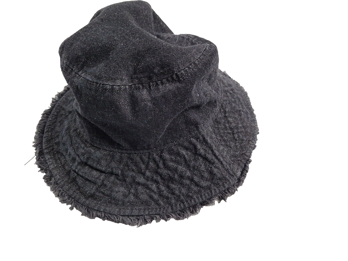 Bucket Hat (1 size fits all) Black Ties Inside ~12
