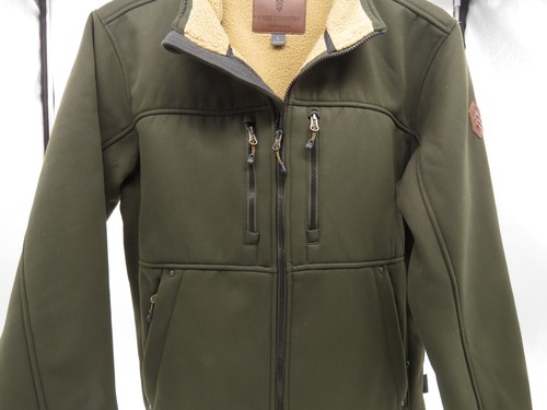 Free Country Men's Jacket Large Dark Olive Green Soft Shell Craftsman - Picture 3 of 17