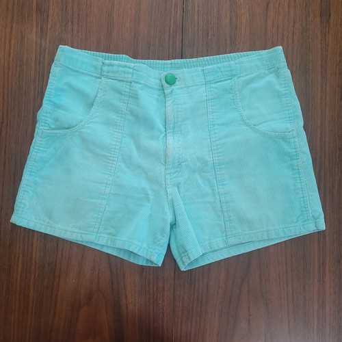 Vintage Weeds Cord Cord 4" Shorts weite Shorts türkis Größe 38