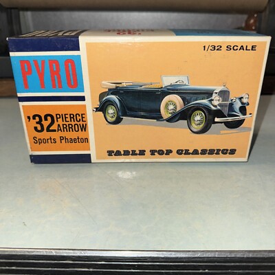 Vintage 1/32 PYRO '32 PIERCE ARROW SPORTS PHAETON C339-79 NEW OLD STOCK NIB 1965
