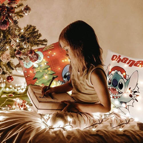 Christmas Pillow Covers with LED Lights 18x18 Inch Set of 4 for Christmas Decor - Picture 6 of 7