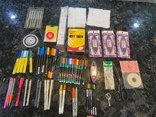 Lot Of Fabric Art Pens Supplies New And Open Box