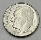 1963 D Roosevelt Dime 90% Silver US Coin Denver Mint Circulated