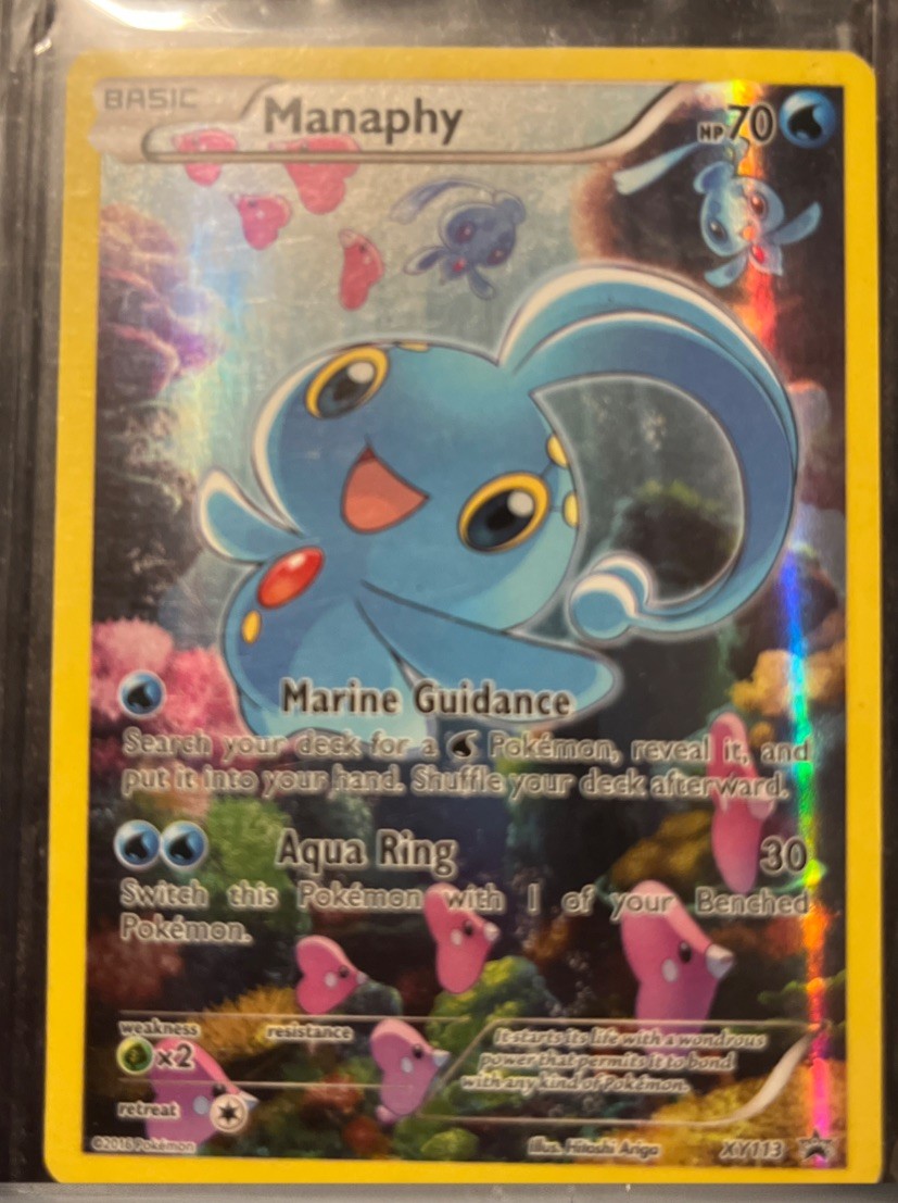 Manaphy XY113 Pokemon TCG XY Black Star Promo Holo