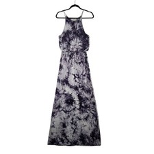 Rolla Coster Maxi Dress Womens Small Purple Tie Dye Sleeveless Jersey Knit Boho