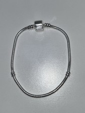 925 Silber Charm Armband 20cm Pandora kompatibel Schlangenkette