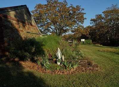 Photo:Small, reverential, garden plot St. Joseph Center North Little Roc