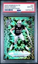2025 PANINI DONRUSS ELITE STATUS EXPLOSION #87 MAXX CROSBY 657/999 PSA 10